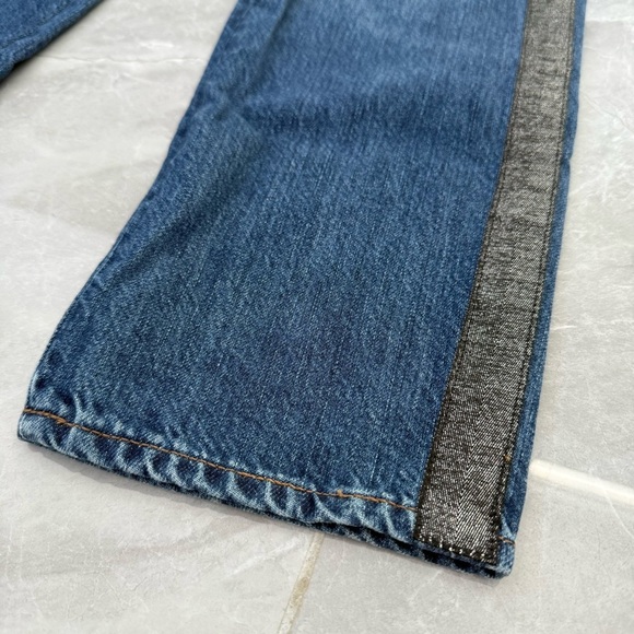 Women’s Madewell The Perfect Vintage Jean Metallic Tuxedo Stripe Edition Size 28 - Picture 7 of 16